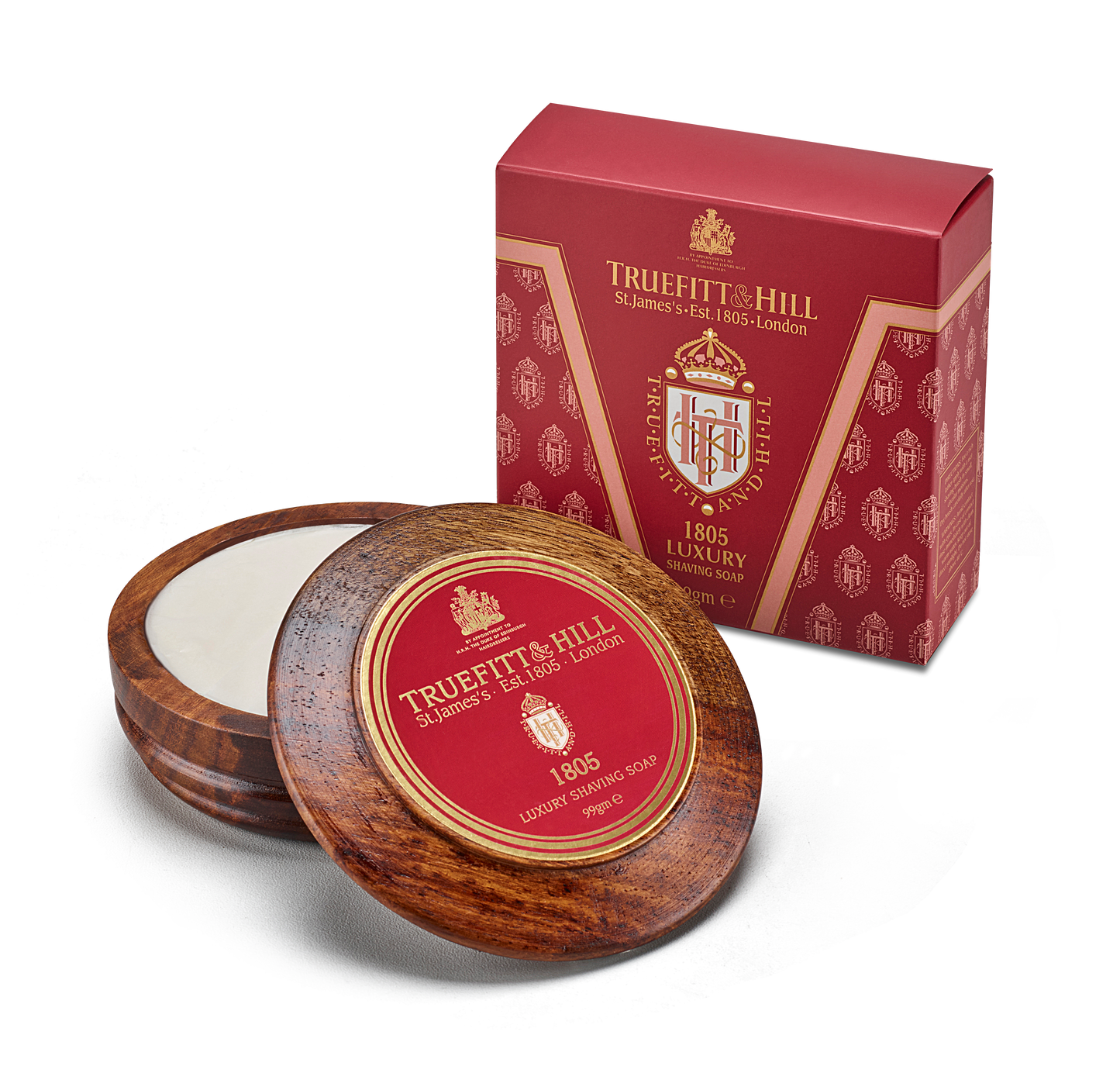 1805 Luxury Shaving Soap in Wooden Bowl