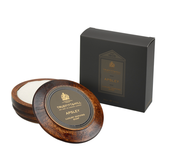 Apsley Luxury Shaving Soap In Wooden Bowl
