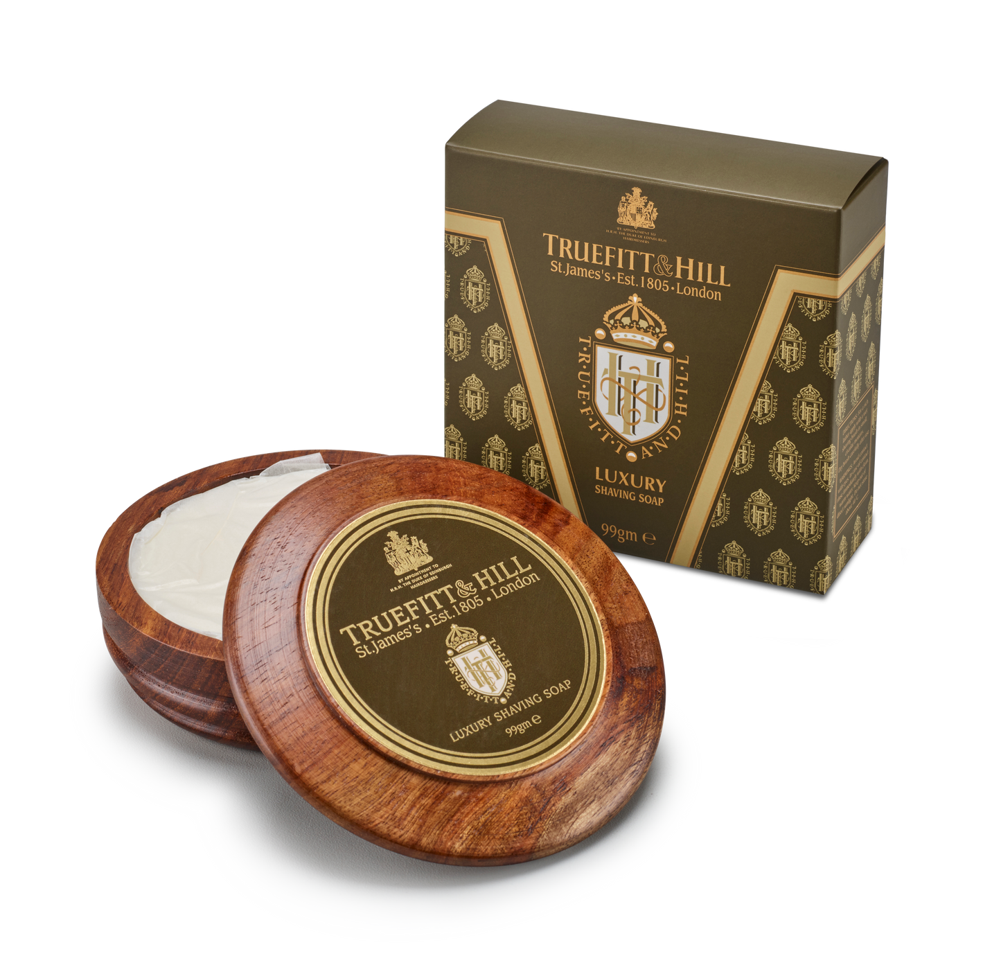 Luxury Shaving Soap in Wooden Bowl